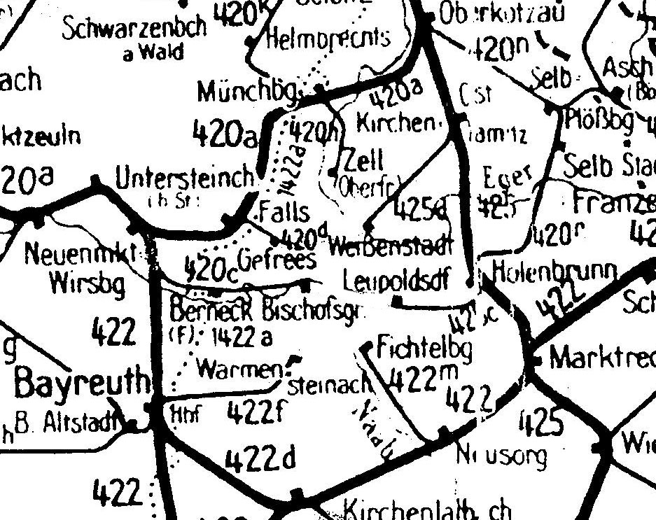 Bahnstrecken ins Fichtelgebirge in der ersten Hälfte des 20. Jahrhunderts